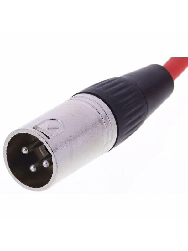 the sssnake XLR 3 pin Male - XLR 3 pin female Cable Red 10M