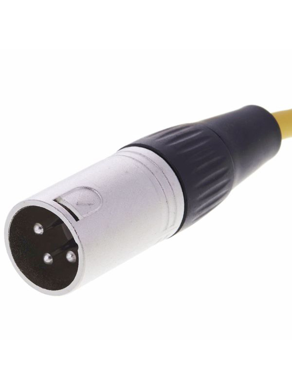 the sssnake XLR 3 pin Male - XLR 3 pin female cable Yellow 6 M