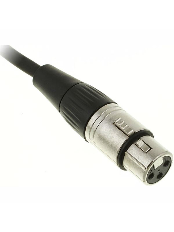 the sssnake XLR 3 pin Male - XLR 3 pin female cable Black 6 M